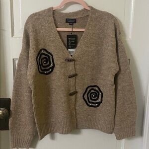 Christina Tan Cashmere V Neck Cardigan